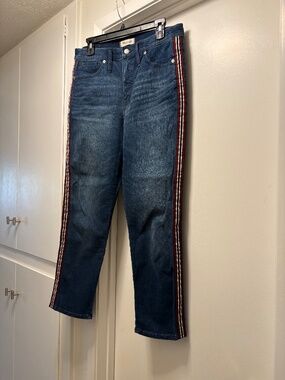 Madewell “Stovepipe” jeans with ribbon detail - size 30